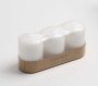 Pillar Candle 3PC White 7CM