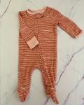 Cloud Island Orange Striped Onesie 0 3M
