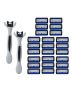 Shaving Razor For Men Beard Mustache Manual Replaceable Cartridges Blades