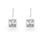 Silver Cz Drop Earrings EA-1739