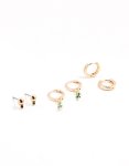 Goldair Gold Oval Stud & Hoop Earrings 3-PACK