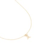 Waterproof Gold Plated Stainless Steel Cubic Zirconia Gemini Zodiac Sign Necklace