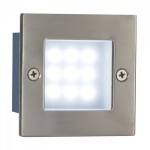 Square Tempered Glass Footlight 304 Stainless Steel IP44