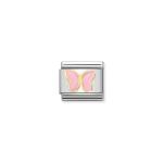 Composable Classic Link Gold With Pink Butterfly