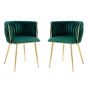 Prestige Home - Set Of 2 - Ayaan Green Velvet Dining Chair