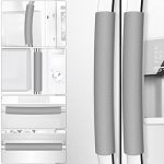 Royleath Refrigerator Door Handle Covers 6PCS Leather Kitchen Appliance Handle Covers Keep Your Fridge Microwave Oven Stove Or D