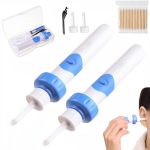 Gentle And Powerful Ear Wax Removal Kit Electric Vacuum Ear Cleaner Suction With 2 Replacement Heads