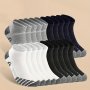 10 Or 20 Pairs Of Men's Anti Odor & Sweat Absorption Low Cut Socks Comfy & Breathable Socks For Daily & Outdoor Wearing All Seasons Wearing