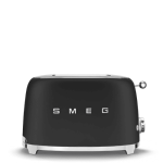 Smeg 2 Slice Toaster - Matt Black TSF01BLMSA