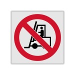 Tractors And Forklifts Prohibited Reflective Safety Sign PV10REF