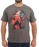 Mens Printed Graphic Tee - 10XL Chcoal