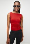 Superbalist Boat Twist Neck Bodysuit - Pompeian Red