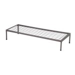 Heavy Duty Steel Bed With No Headboard Wire Mesh