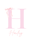 Bow Initial Canvas Art Print Personalised - 600MM X 600MM