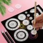 22pcs/set Magic Ruler Colorful Scratch Painting Set - Funny Puzzle Drawing Tools
