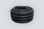 Geopipe DN110 Hdpe Corrugated Double Wall Drainage Pipe 50M Coil Slotted perforated