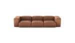 Three Module Sofa - Leather - Brown - 314CM X 115CM