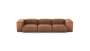 Three Module Sofa - Leather - Brown - 314CM X 115CM