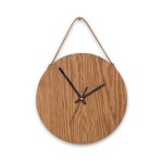 Magna Wall Clock Natural - 300 Mm Black Sleek