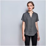 Ladies Short Sleeve Ava Blouse - Navy 4XL