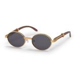 Black Round Lens Fashion Sunglasses