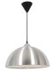 Bright Star Lighting Aluminium Dome Pendant With Black Cord - 200MM