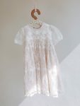 Dusty Floral Christening Dress With Shoes