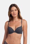 Radha 2PACK Push Up Plunge Bra - Grey pink