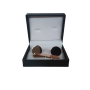 Cufflinks & Tie Clip - Round Rose Gold 20MM