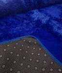 Smte Large Premium Fluffy Carpet rug Blue Azure Blue With Keychain