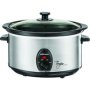 Mellerware Tempo - Stainless Steel Slow Cooker 3.5L 240W Brushed