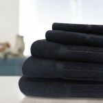 Galleon Bath Sheet Black 90CM X 150