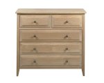 Hampton Chest 5 Drawer Oak