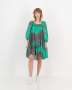 GREE N Wave Short Puff Sleeve Shirred Dress - M / N / Women