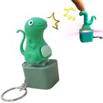 Lizard Keychain Sound 2026 New Adults Keyboard Clicker Lizards Fidget Toys Fun Rechargeable Keychain With Colorful Lights Portab