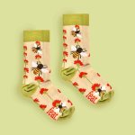 Hunting For Pollen Bee Socks His & Hers Sizes - UK 4 - 7