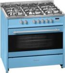 90CM Freestanding Gas Electric Cooker Powder Blue