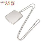 Sublimation Silver Army Dog Tag