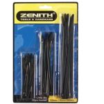 Zenith Assorted Cable Ties 60 Pieces Sizes: 100MM 150MM & 200MM