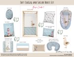 Cot Duvet Bedding Soft Seagull And Sailor Boats Set
