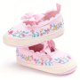 Trendy Cute Bowknot Mary Jane Shoes For Baby Girls Comfortable Lightweight Non Slip Walking Shoes For Indoor Outdoor Party Spring And Autumn