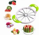Watermelon Slicer Cutter Stainless Steel Watermelon Cantaloup Melon Slicer Cutter With Silicone Handle Kitchen Fruit Cutter Core
