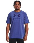 Men's Ua Wash Tonal Sportstyle Short Sleeve - Sonar Blue Medium Heather LG