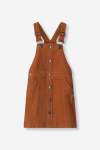 GIRLS Corduroy Pinafore - 10 Tan