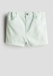 Denim Shorts - Light Mint Green