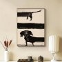 1PC Canvas Poster Modern Art Dog Oil Canvas Decorative Painting Ideal Gift For Living Room Kitchen Decor Wall Art Wall Decor Home Decor Wall