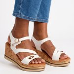 Melinda 4 Wedge Sandals - White - 9