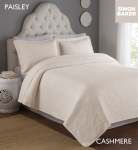 Simon Baker Paisley Bedspread Cashmere - Pink Tinge Various Sizes - Super King - 320CM X 270CM + 2 Pillowcases 50CM X 70CM +