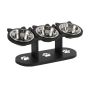 Cat Bowls Elevated Adjustable Heights Raised Cat Food Bowls For Indoor Cats