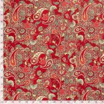 Yoryu Chiffon Paisley Red 19133-015